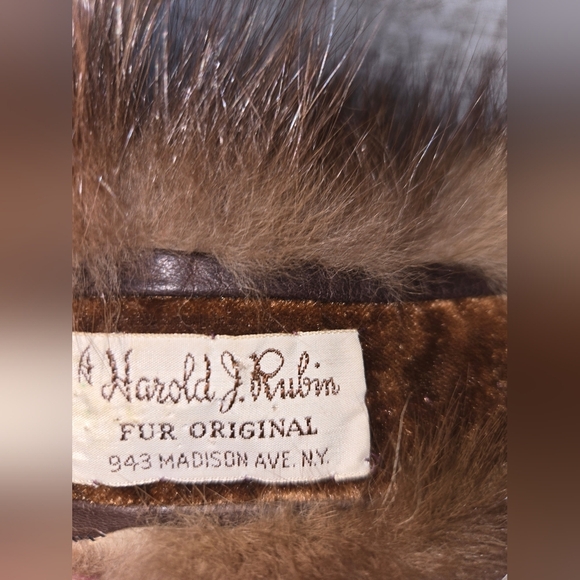 Vintage Harold Rubin NY Fur Collar - Picture 2 of 5